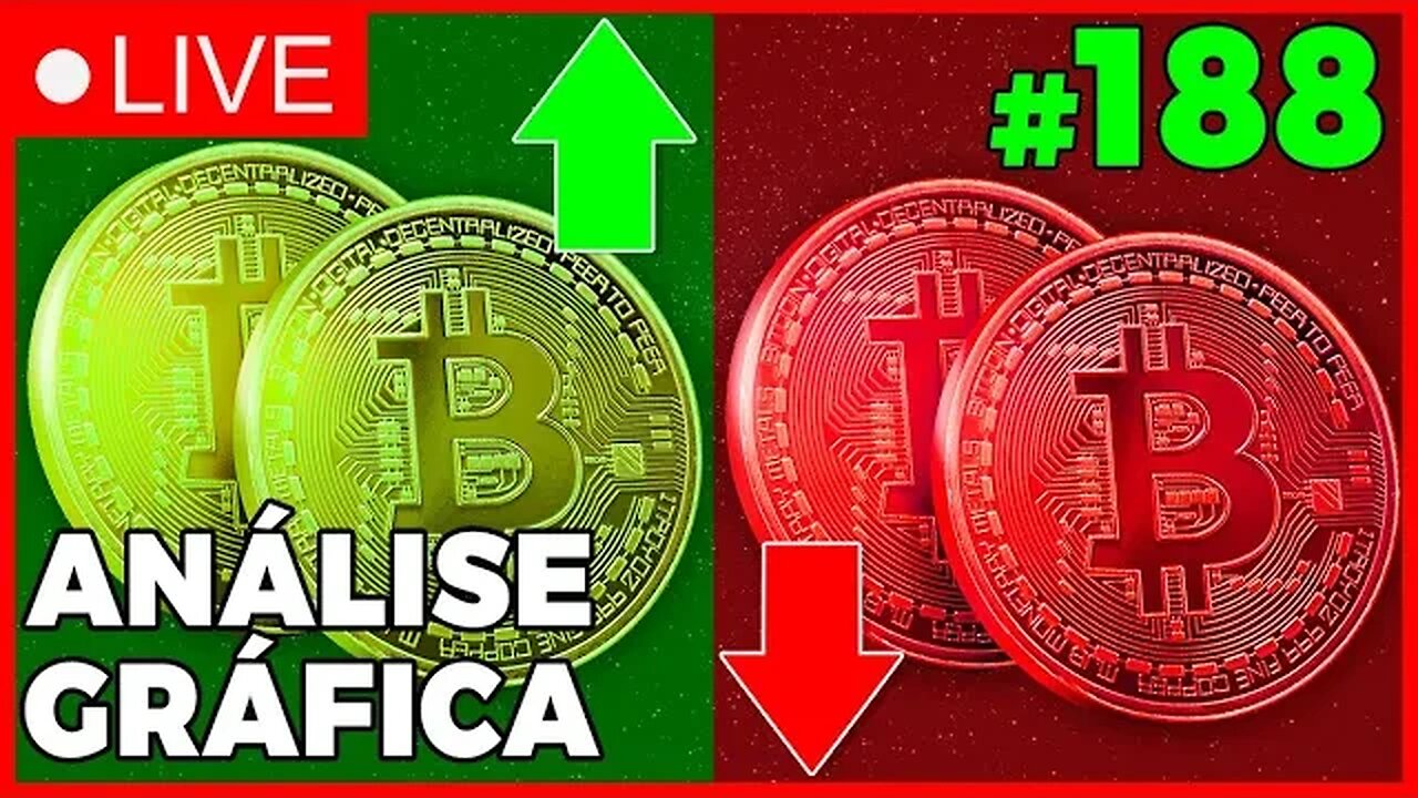 QUEDA OU ALTA?? VAMOS PRA ONDE??? - ANÁLISE CRIPTO #188 - #bitcoin #eth #criptomoedasaovivo