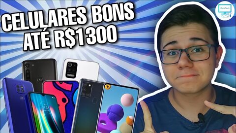 OS MELHORES! TOP 5 CELULARES por R$1300 em 2021 | BONS E BARATOS!!! - ListaTech #12