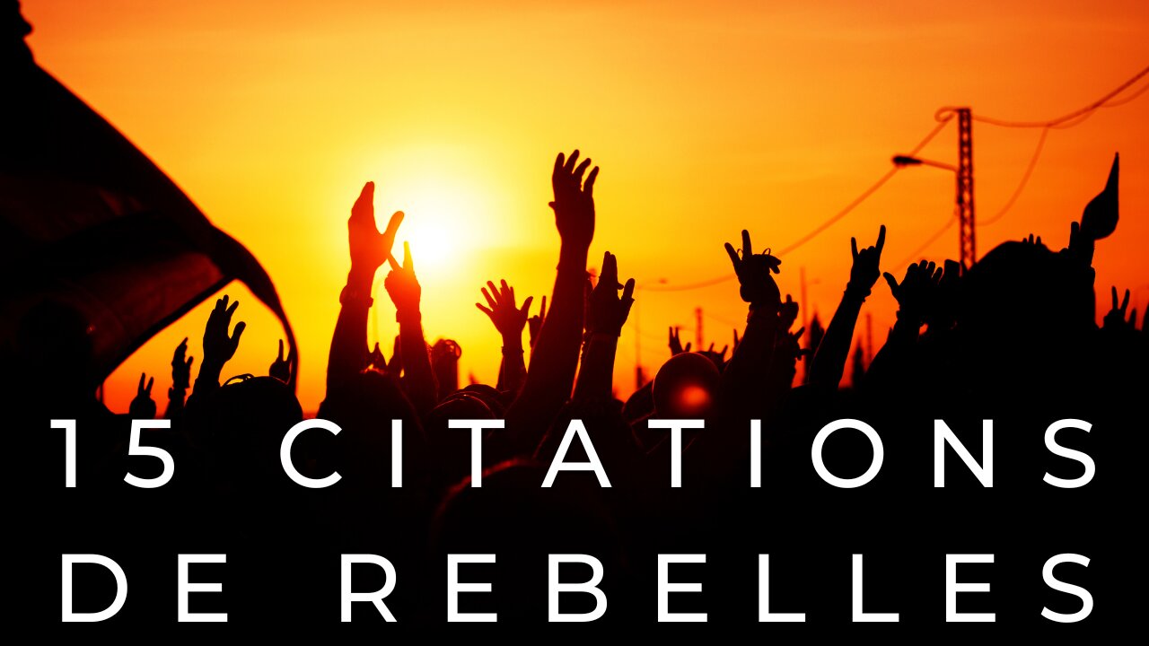 15 citations de rebelles