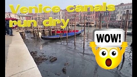 Venice canals run dry