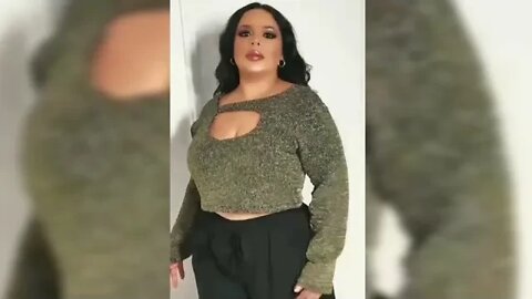 🛑 CONJUNTO CALÇA E CROPPED PLUS SIZE LUREX E VISCOSE