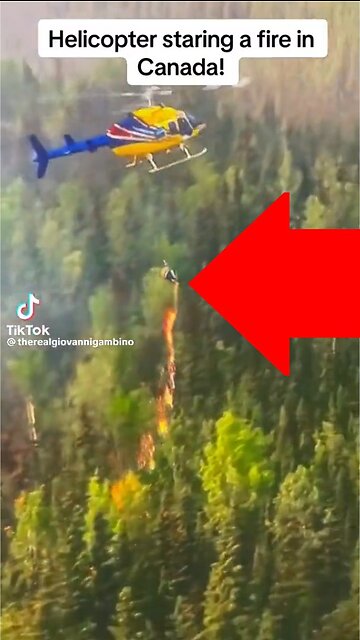 Helicopter Caught STARTING FIRES in Canada!!!