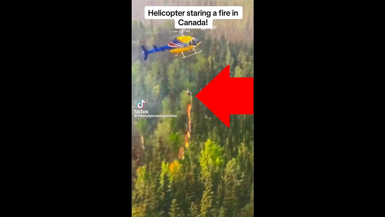 Helicopter Caught STARTING FIRES in Canada!!!