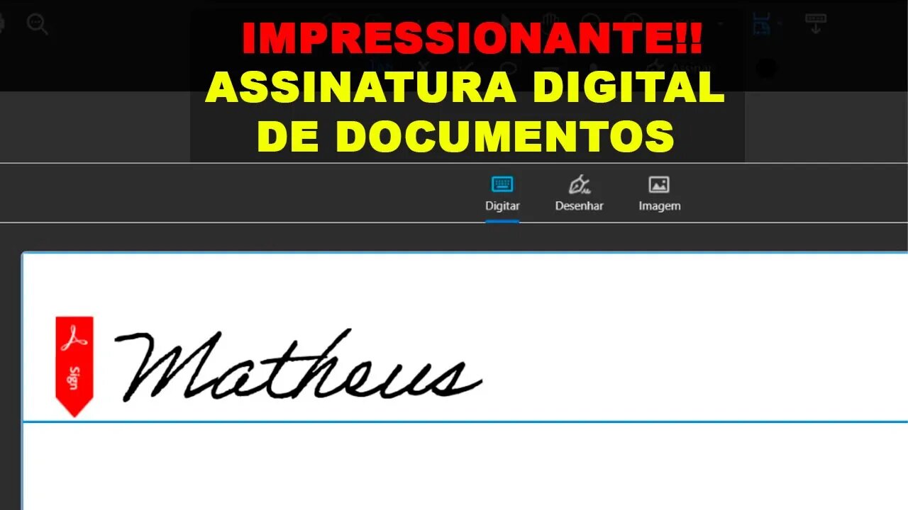 ASSINAR digitalmente DOCUMENTOS no PC e CELULAR