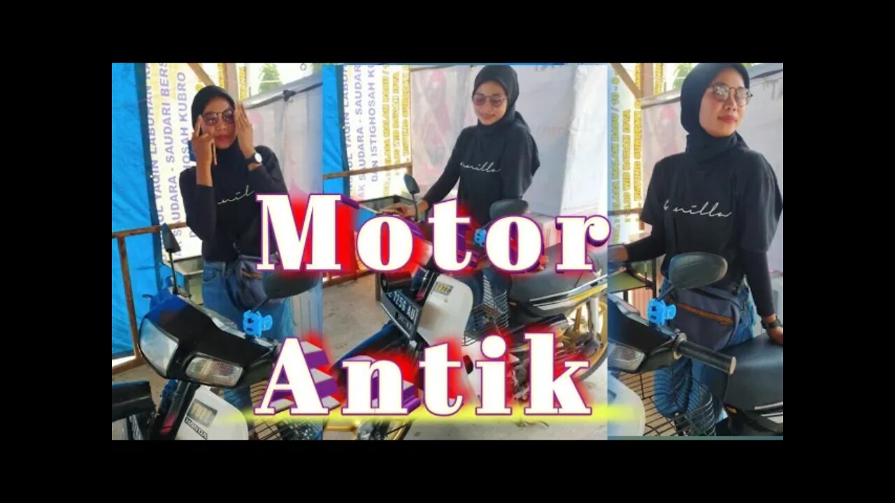 Wanita Cantik Pecinta Motor Antik Pelanggan Ariel Garage