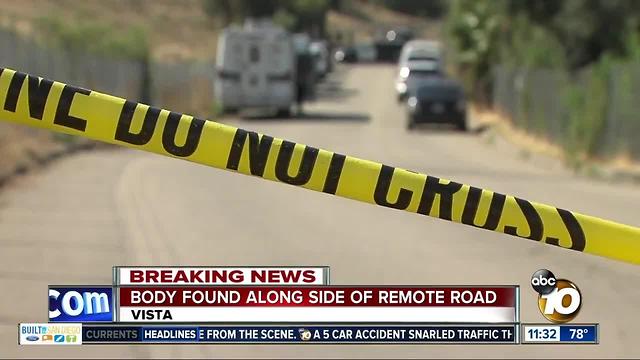 Man found dead in remote area of Vista