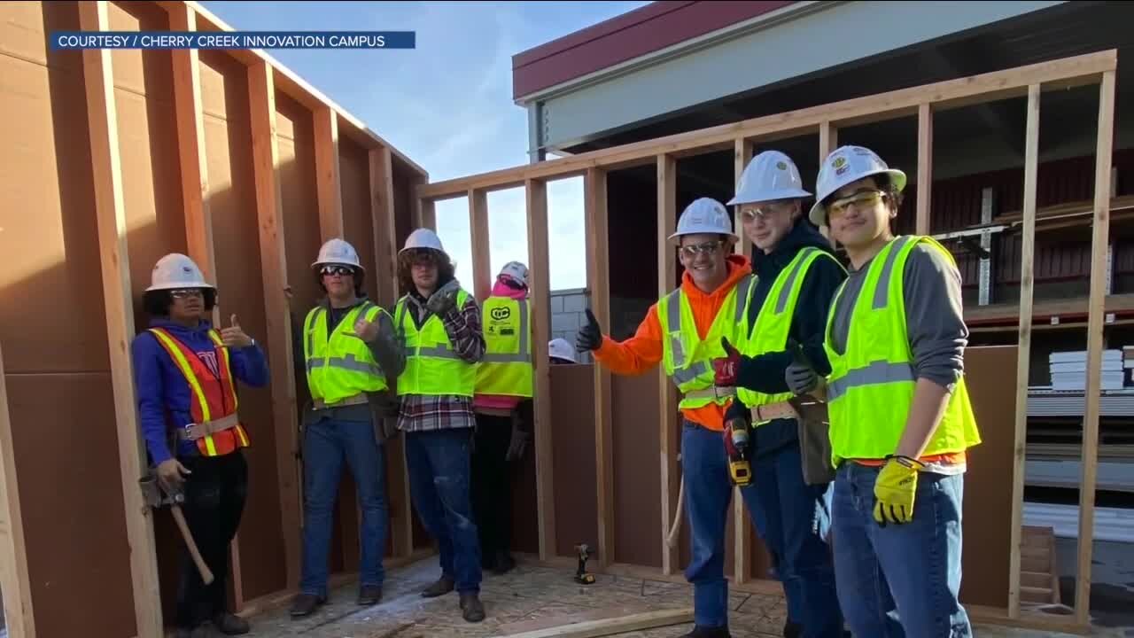 Local students built 5 tiny homes for homeless