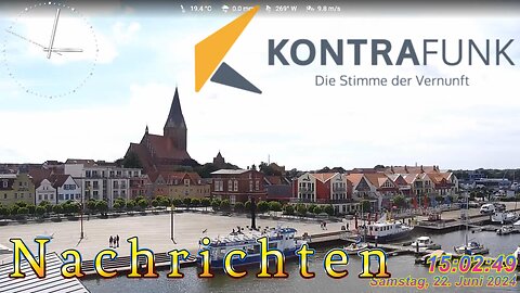 Nachrichten Kontrafunk 22.06 2024 - 15:00 Uhr #glaubewenig, #hinterfragealles, #denkeselbst