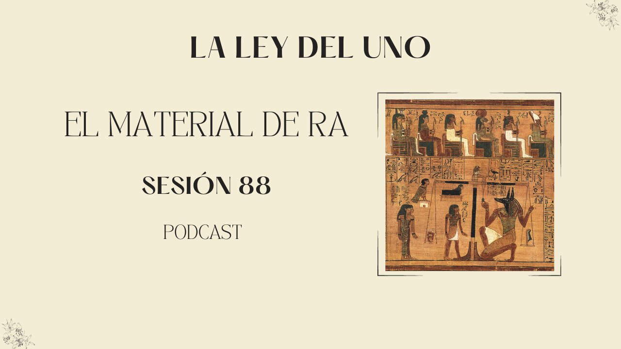 Ley del Uno: el material de Ra, Sesión 88: Origen del concepto del Tarot