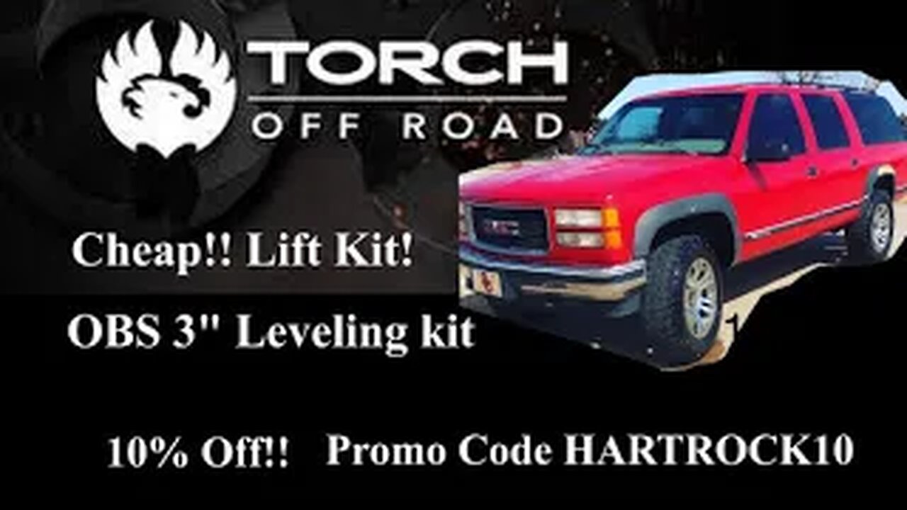 CHEAP!! 88-98 Chevy/GMC $169 Dollar OBS 3" Lift Kit Installation Torch Off-Road. 88-98 K1500 4X4