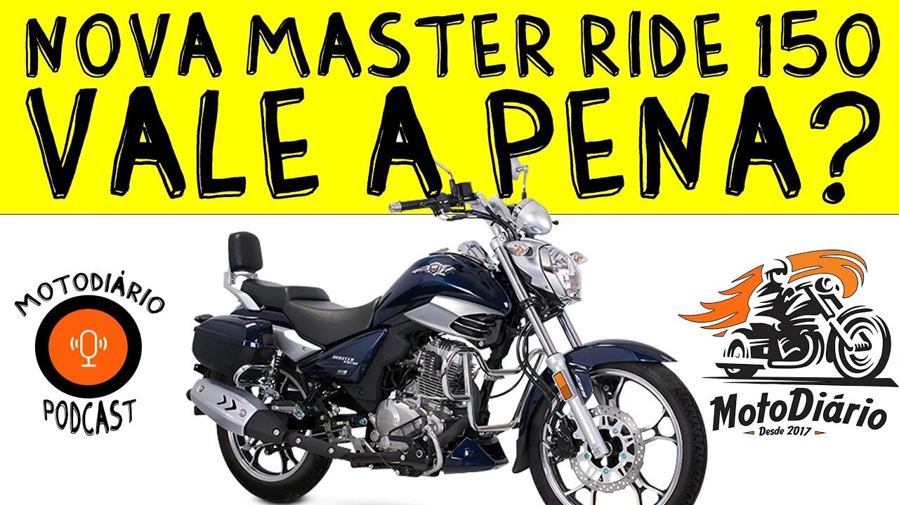 Nova MASTER RIDE 150 já está disponível para COMPRA, mas será que vale a PENA?