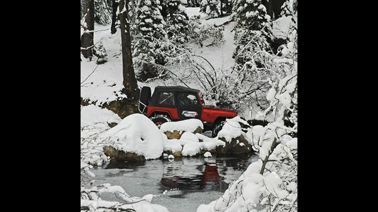 Off-Road Travelling In Snow And Enjoying Beautiful evening