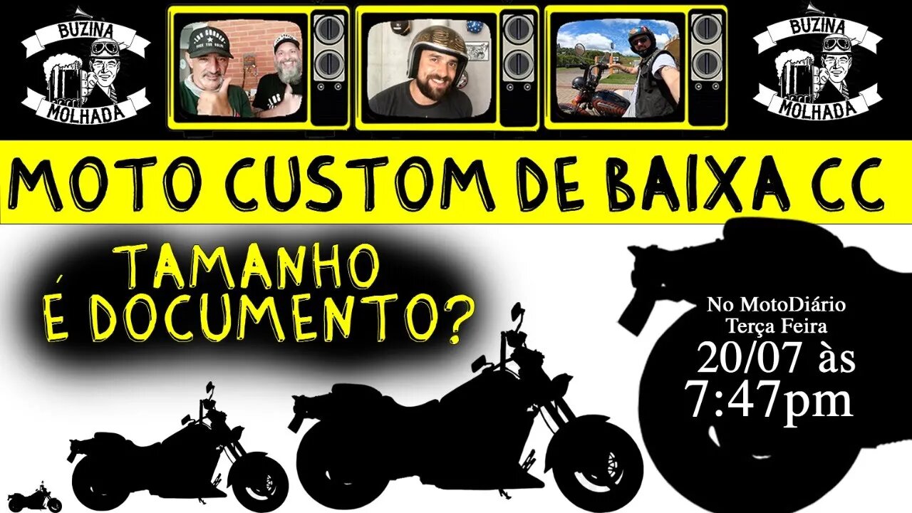 Motos custom de baixa cilindrada: TAMANHO é DOCUMENTO? BUZINA MOLHADA #19