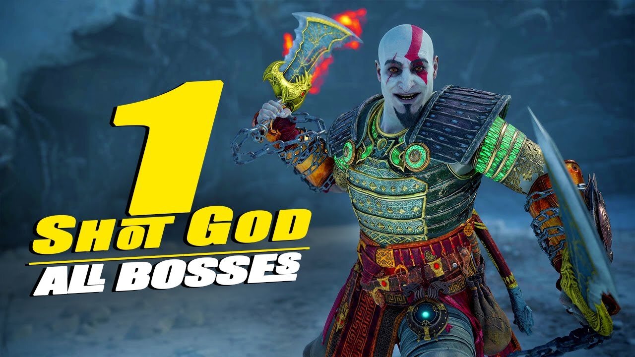 One Shot God 😲 Max Level Kratos vs All Bosses | God Of War Ragnarok