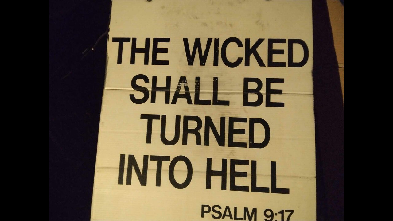 Preparing my Gospel signs for street preaching