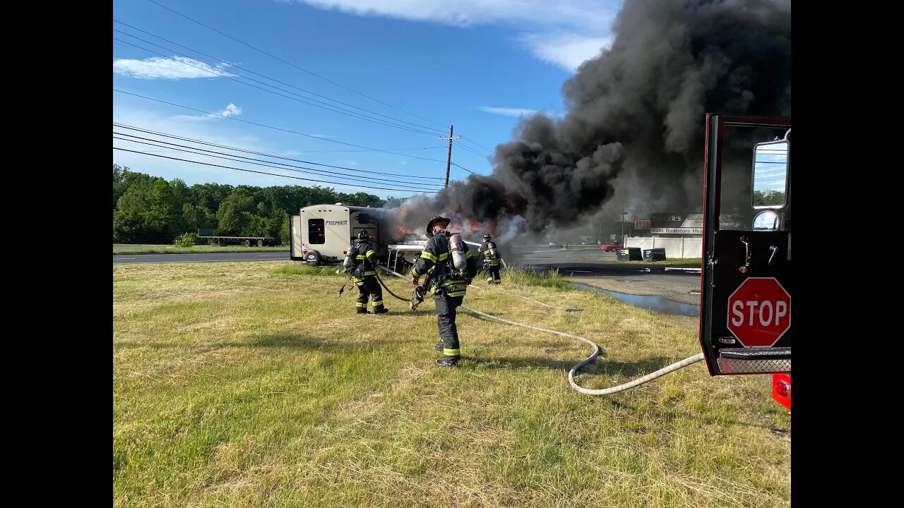 Squad 40 Boat & RV Fire Route 130 Robbinsville