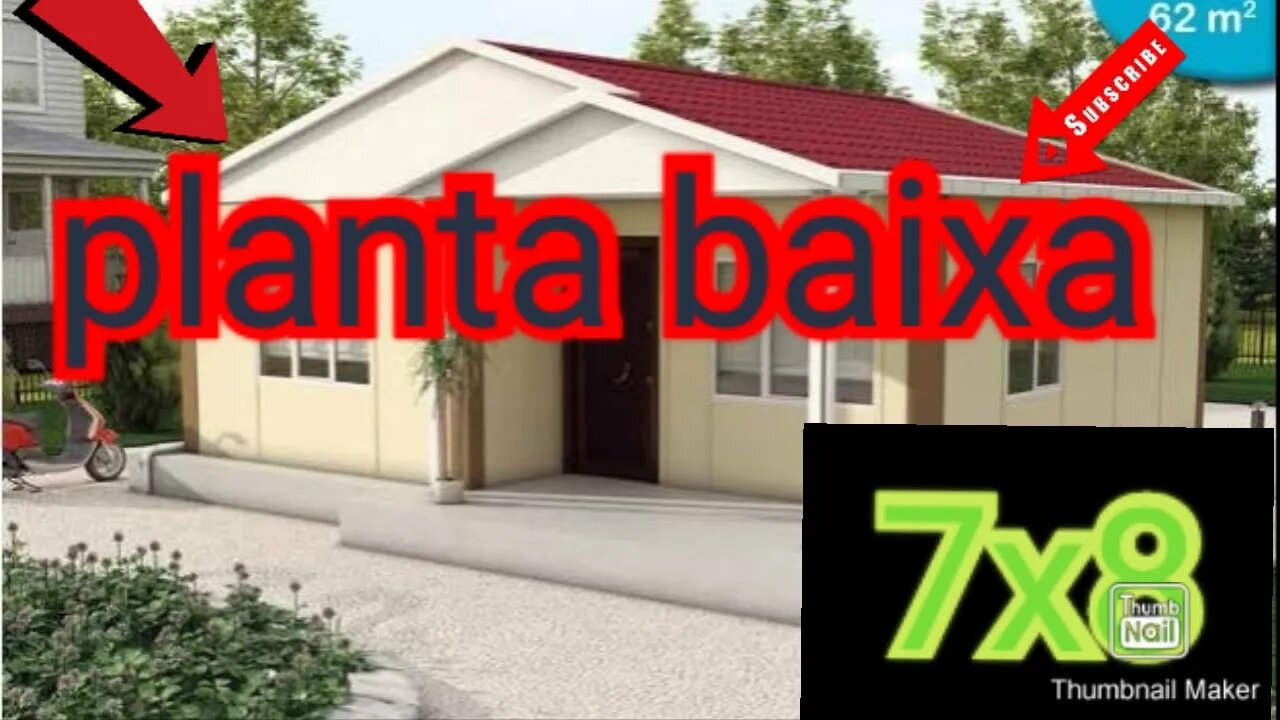 planta baixa com sala e cosinha integrada