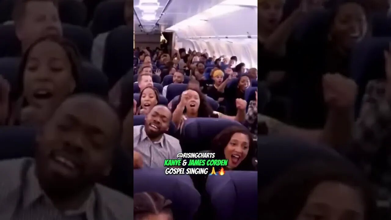 Kanye and James Corden with Gospel Singers