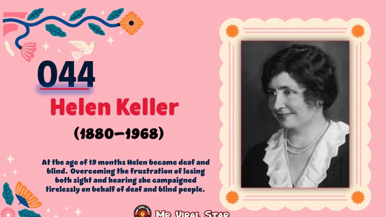 Helen Keller (1880–1968) | TOP 150 Women That CHANGED THE WORLD | Short Biography