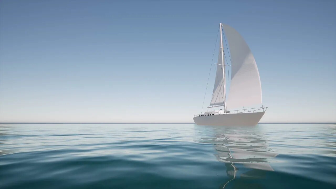 Sailing on Calm Waters Ambience Peaceful Piano Soft Waves