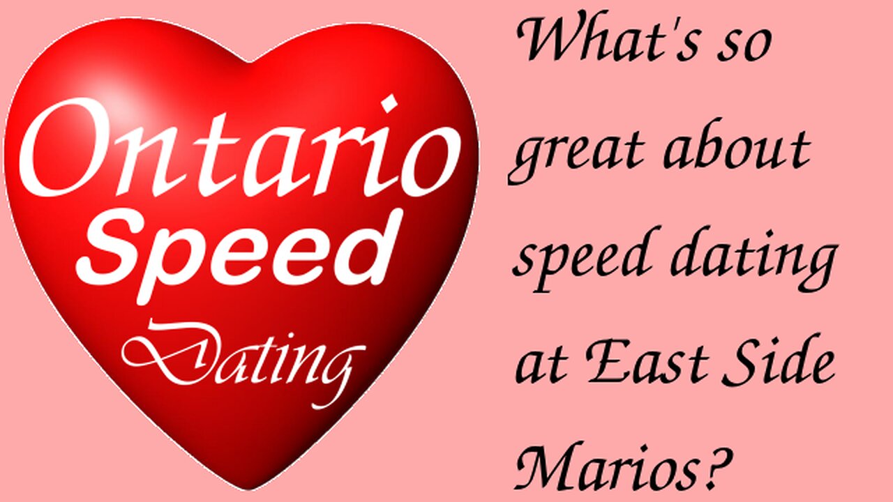 Why join our speed dating events at East Side Mario's