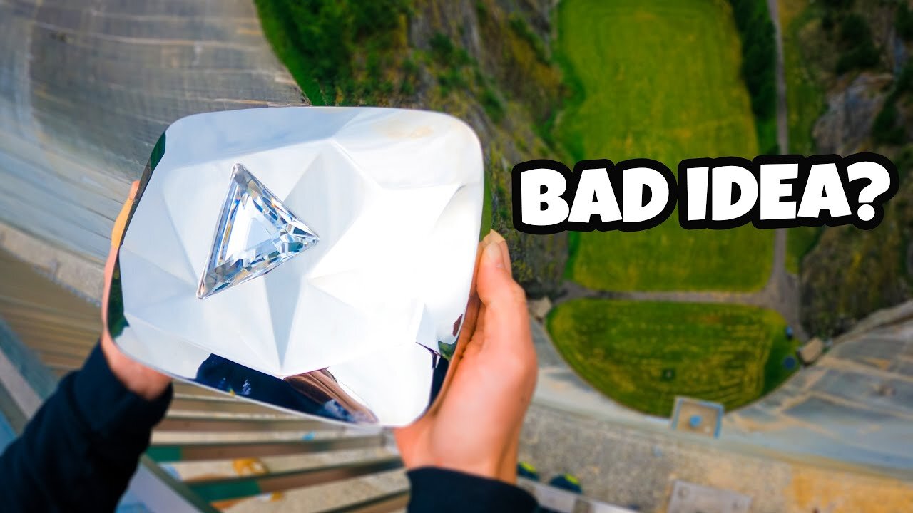 How Strong Is A Diamond Play Button? 165m Drop Test