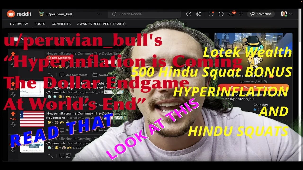 u/peruvian_bull’s “Hyperinflation is Coming-The Dollar Endgame - At World’s End” Short-Lotek Wealth