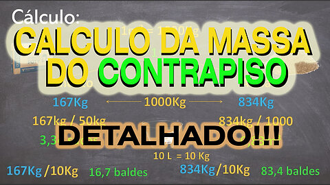 Como CALCULAR o Material do CONTRAPISO (Passo a Passo)