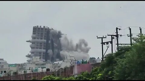 Twins building Blast Noida Delhi