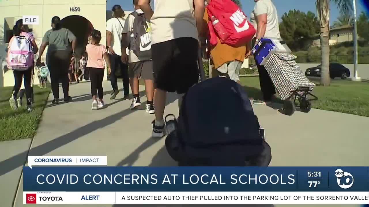 COVID concerns at San Diego County schools