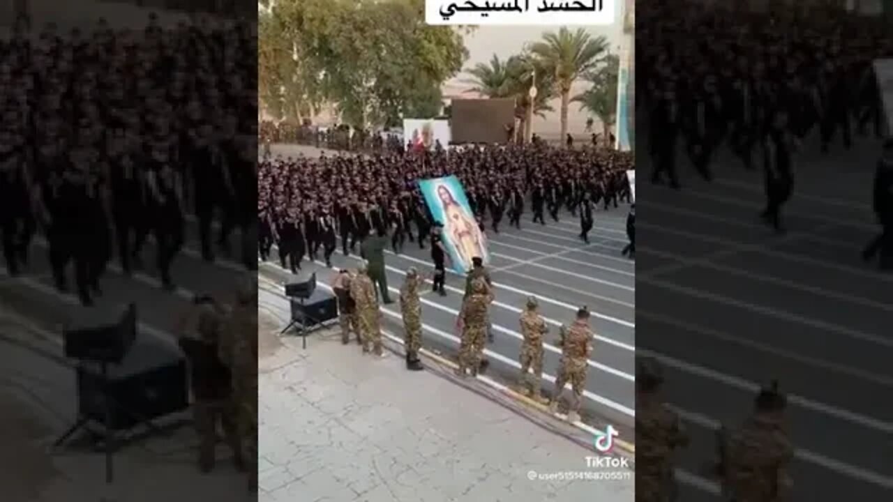 Christian Arab marching