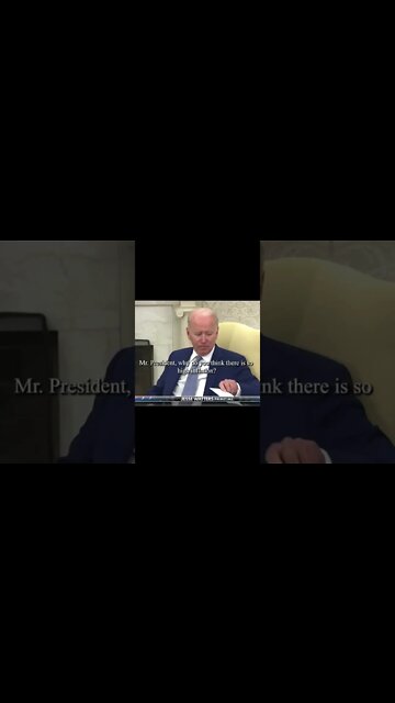 Biden had to remind himself He was President! #shorts