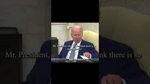 Biden had to remind himself He was President! #shorts