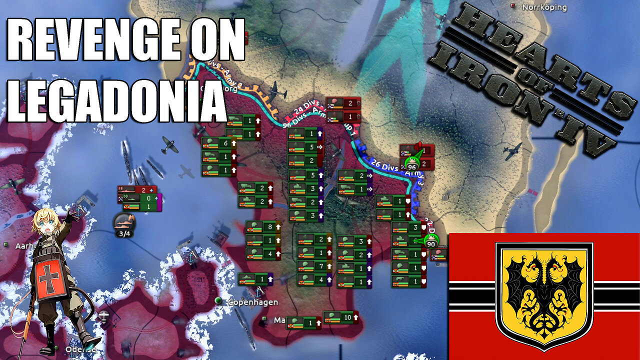 TAKING REVENGE ON LEGADONIA | Hoi4 Youjo Senki