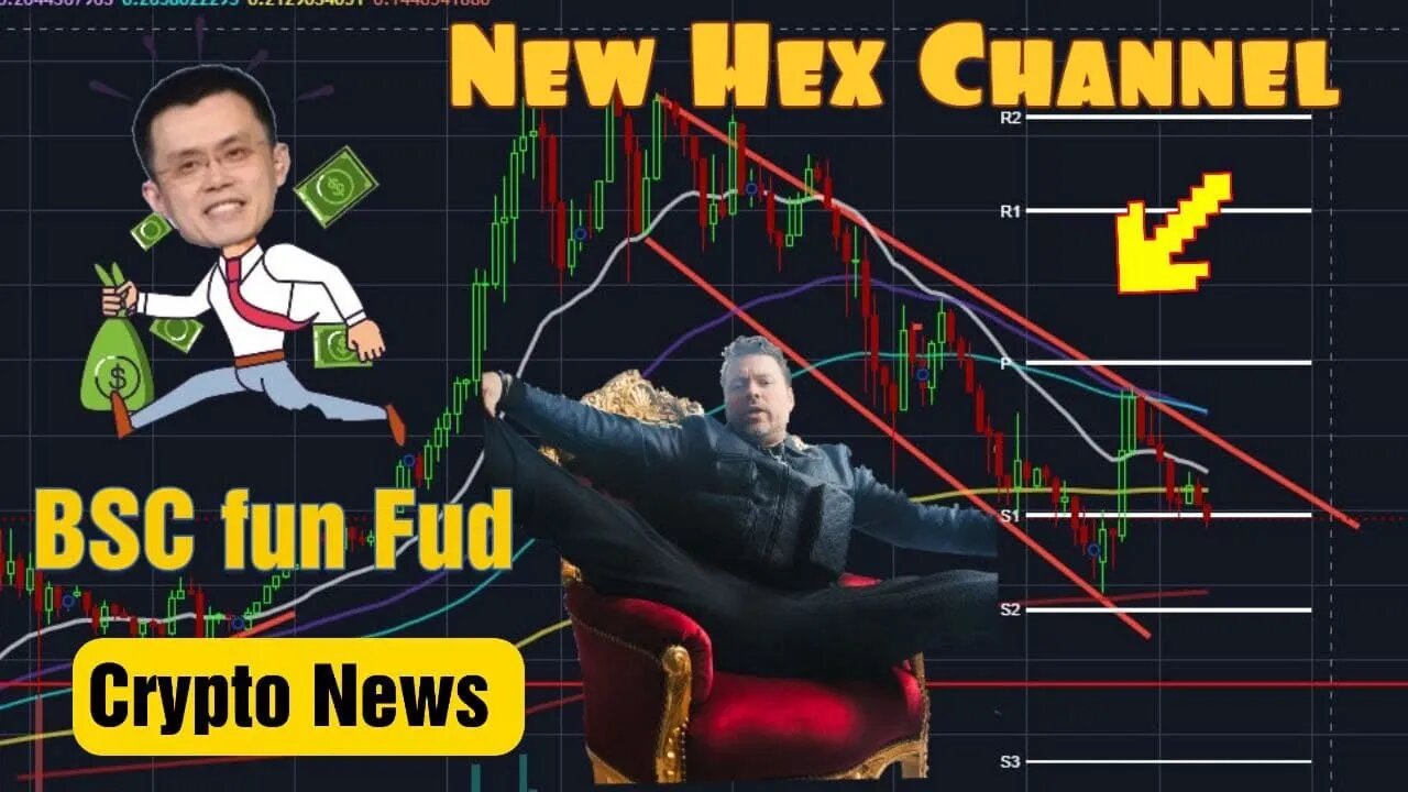 Charts, News, New Descending Channel on HEX, BSC FUD, Infrastructure Bill Update, Btc Analysis.