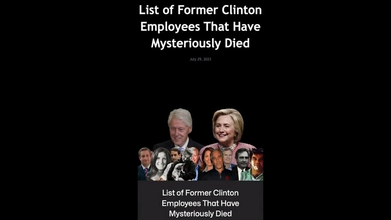 CLINTON BODYCOUNT LIST