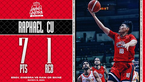 Raphael Cu Highlights [Brgy. Ginebra vs Rain or Shine | Mar. 8, 2024]