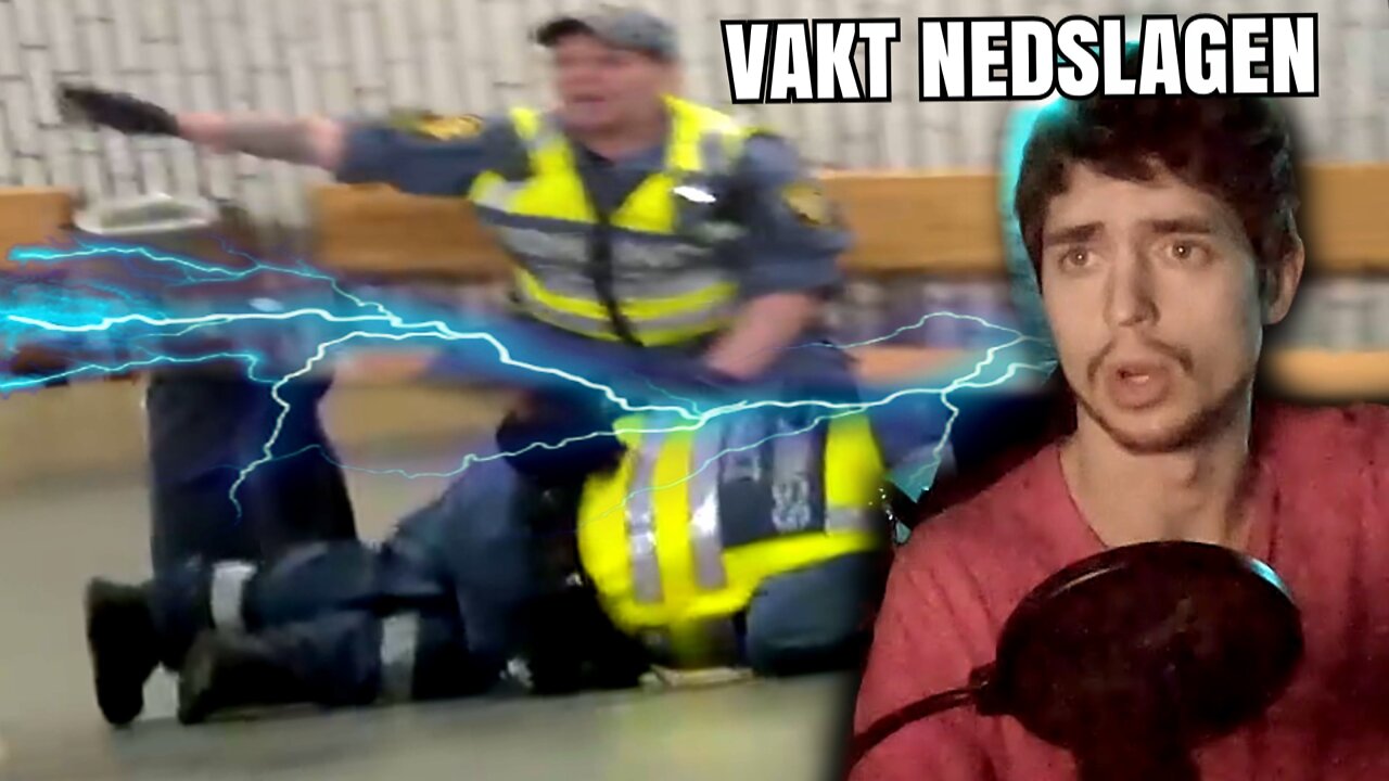 ORDNINGSVAKT BLIR NEDSLAGEN
