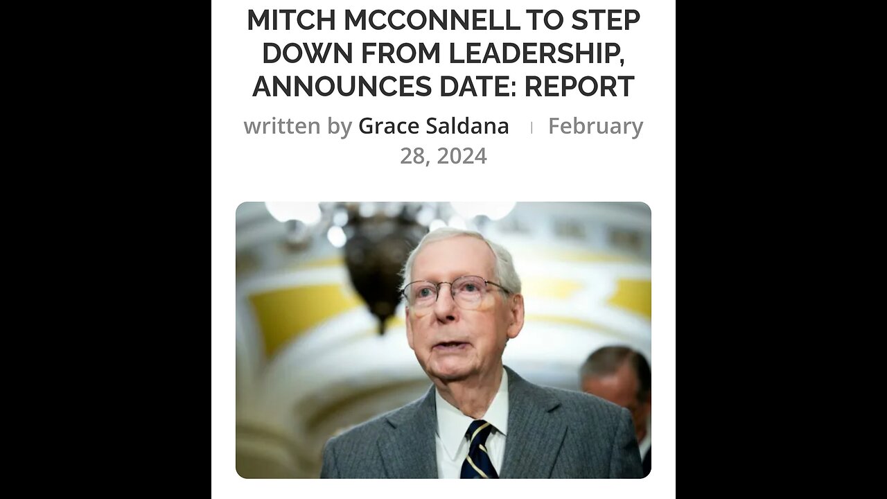 Mitchell McConnell gone...?