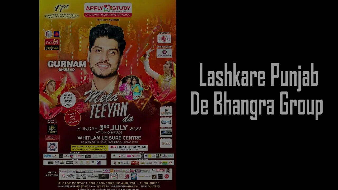 Lashkare Punjab De Bhangra Group//Teeyan Mela 2022//