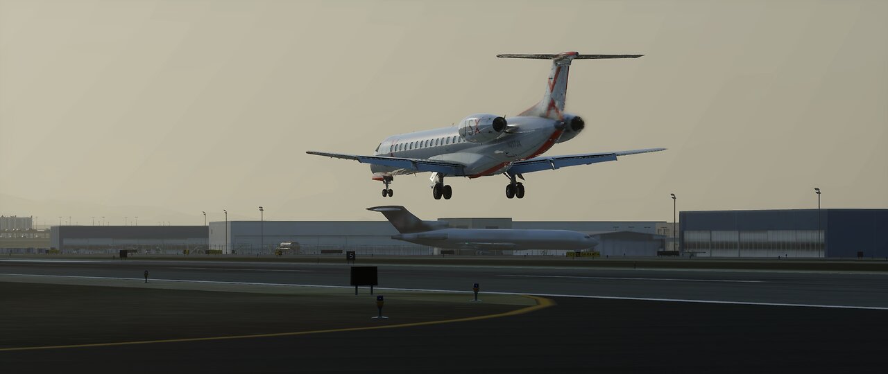 Embraer 145 KLAS to KBUR