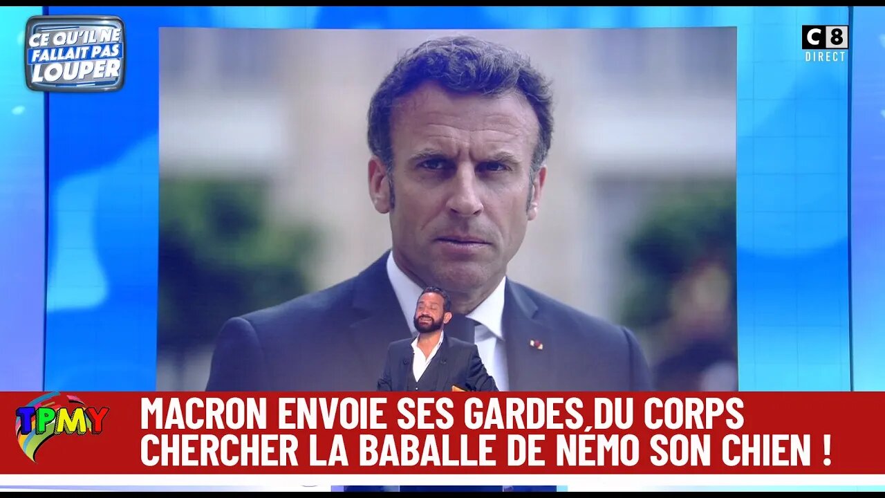 Emmanuel Macron envoie gardes du corps chercher la baballe dans l'eau ! #tpmp #france #politique