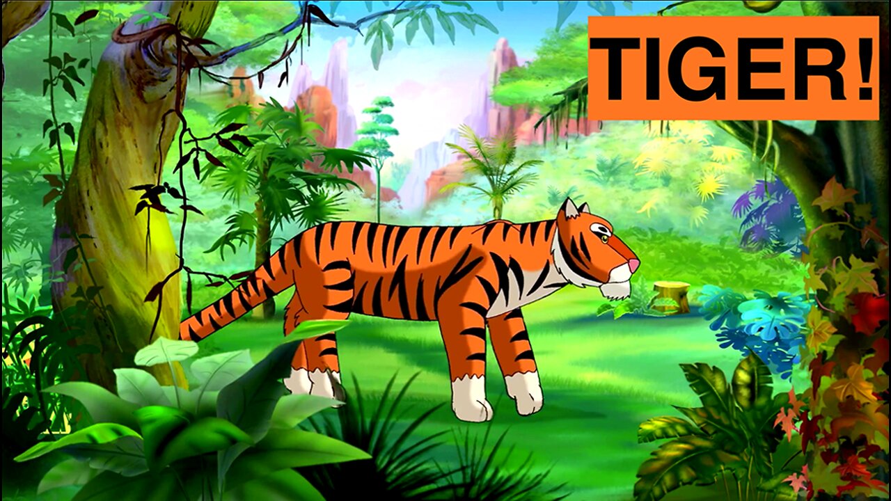 Animal Cartoon - Tiger Kids Cartoon - Learning Cartoon - Children Cartoon