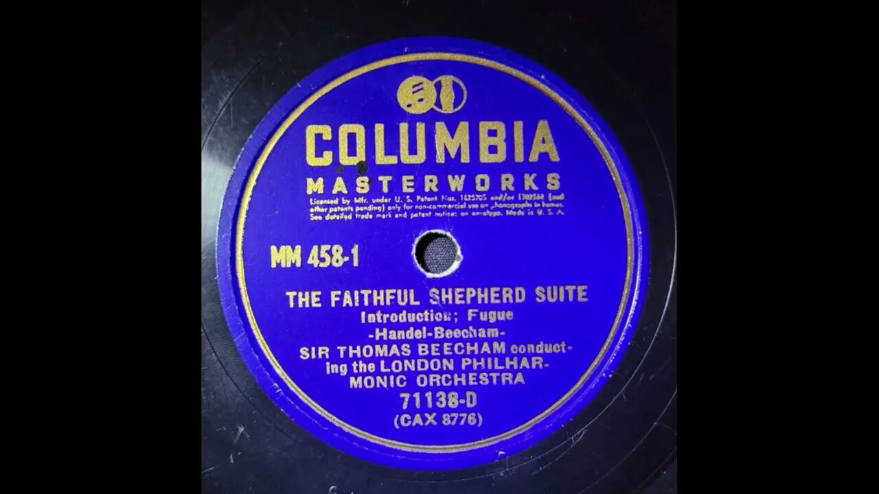 The London Philharmonic Orchestra, Handel - Faithful Shepherd Suite: Introduction Fugue