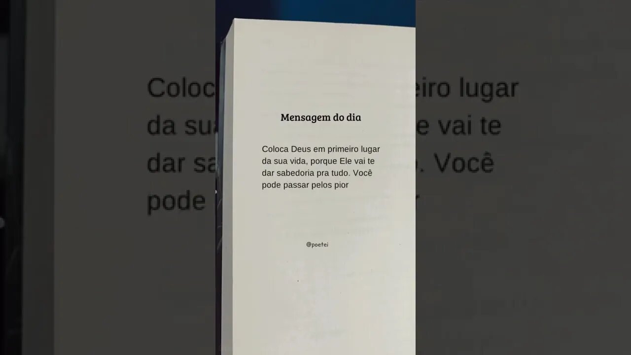 coloque Deus na frente de tudo 🙏