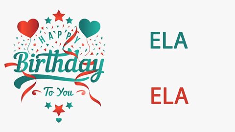 Happy Birthday to Ela - Hindi Birthday Wish From Birthday Bash