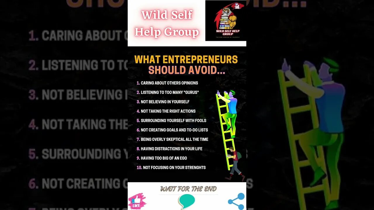 🔥Things entrepreneurs should avoid🔥#shorts🔥#wildselfhelpgroup🔥19 July 2022🔥