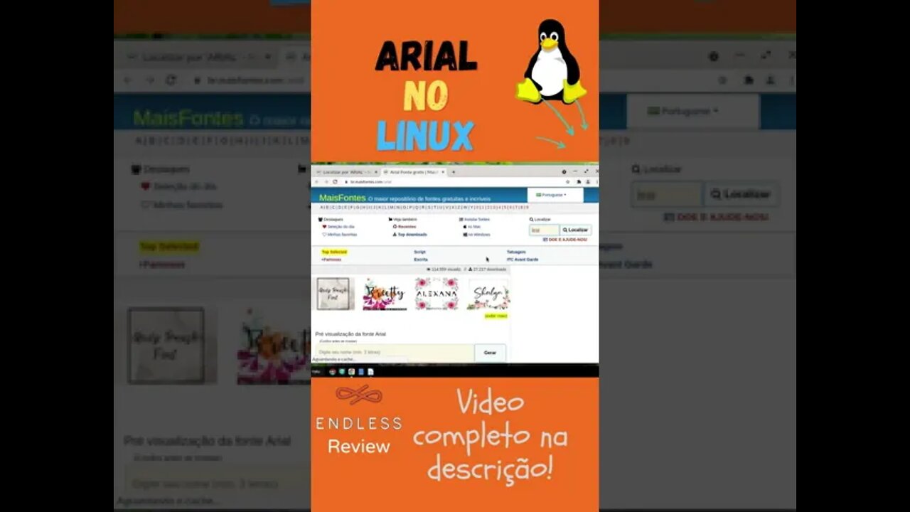 Instalar Fonte Arial no Linux #Shorts