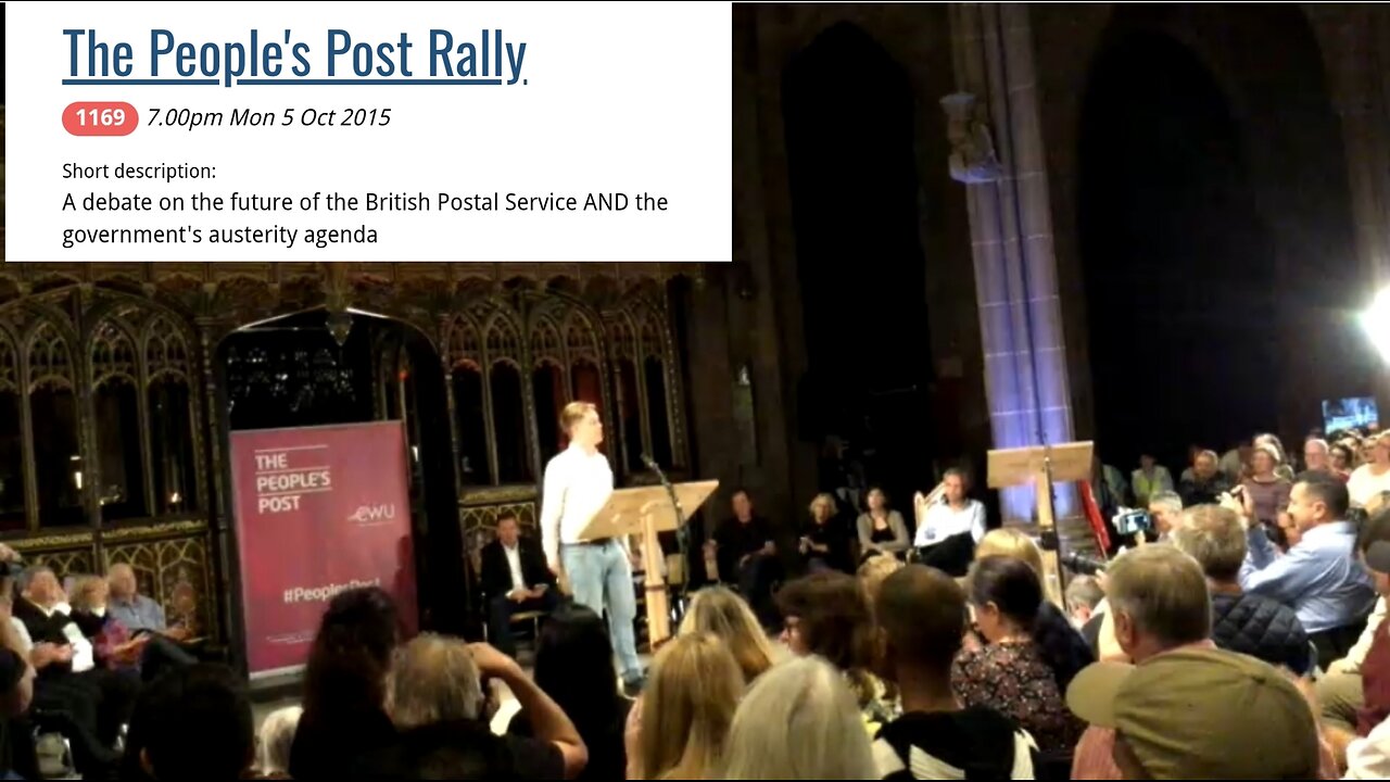 📫 PEOPLES POST RALLY - Owen Jones 2015 P1/6