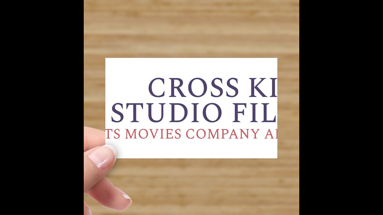Cross kick Studio Films Business Card